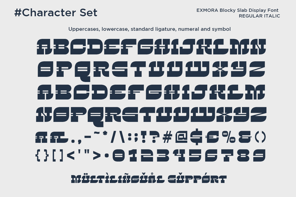Exmora - Blocky Slab Display, a Slab Serif Font by Say Studio (Photo 10 of 11)