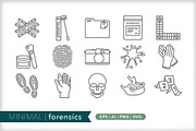 Minimal forensics icons, an Outline Icon by Picture Window (Thumbnail 1 of 5)