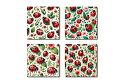 Ladybug Patterns Digital Papers, a Pattern Graphic by Dizzy Art Studio (Thumbnail 2 of 3)