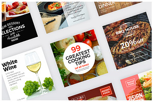 24 Instagram Food Banners Vol.1