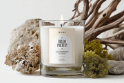 Clear Glass Organic Style Candle, a Household Mockup by 1001 mockups (Thumbnail 5 of 8)