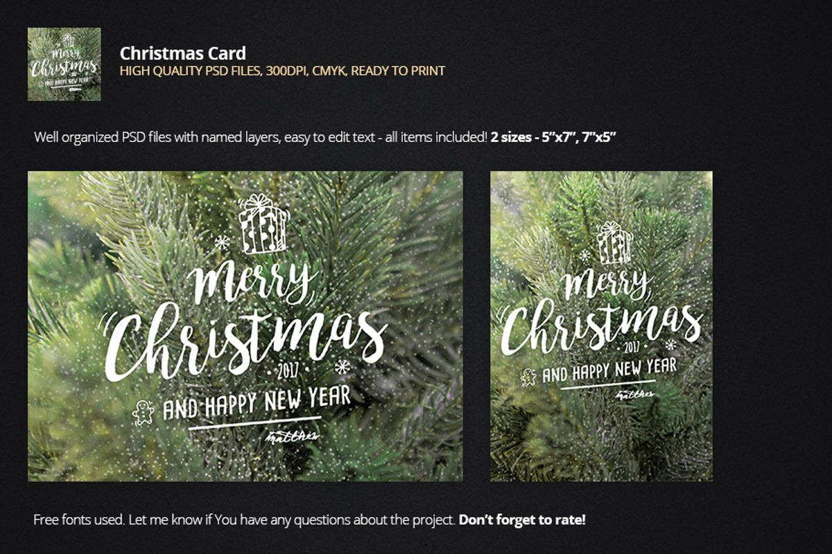 Christmas Card - Greetings, a Card Template by pixart_pm (Photo 2 of 2)