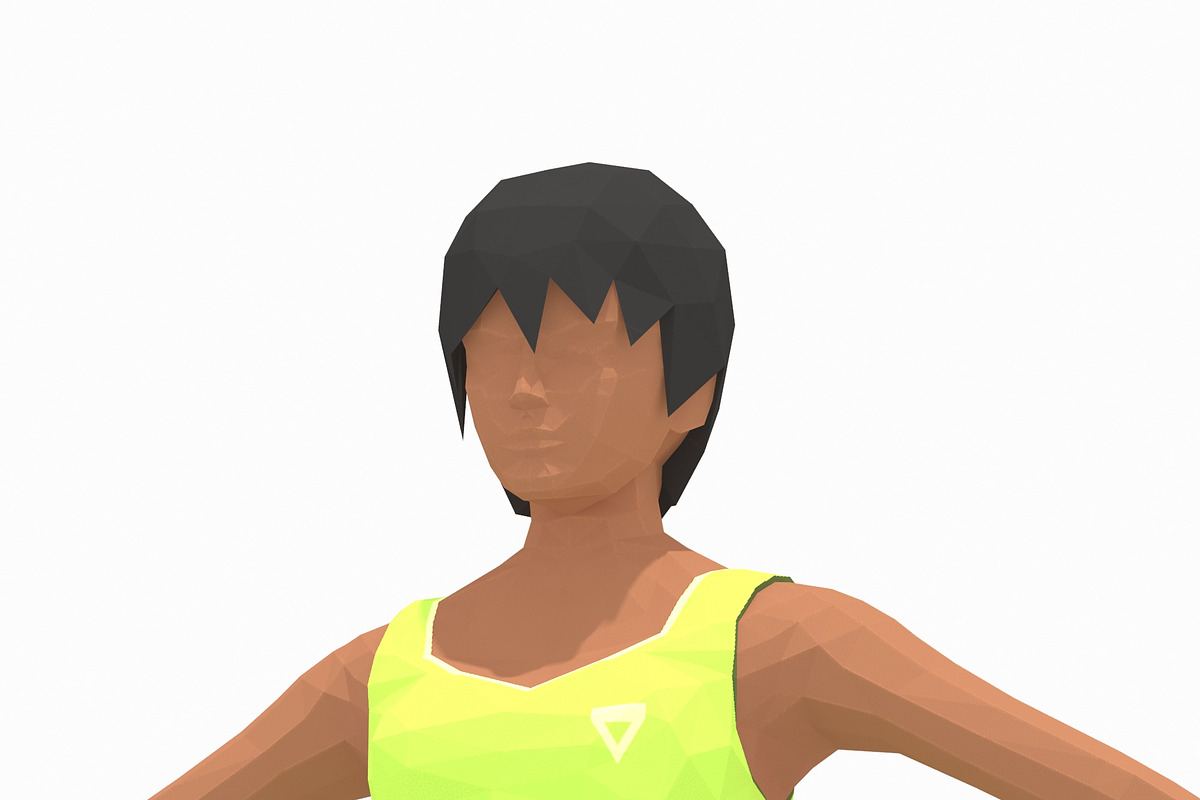 Low Poly Woman Exercise RIG, a Characters & Person 3D Model by Daniel Mikulik (Photo 12 of 14)