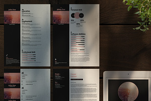 InDesign Resume Ebook Layouts