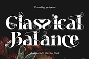 Classical Balance - Decorative Font, a Serif Font by 177Studio (Thumbnail 1 of 8)