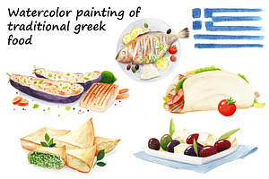 Traditional greek food