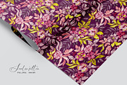 Fantasy flowers seamless pattern, a Pattern Graphic by SirenaArt (Thumbnail 12 of 17)