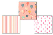 Hot Air Balloon Seamless Digital Pap, an Illustration by OK Design (Thumbnail 3 of 4)