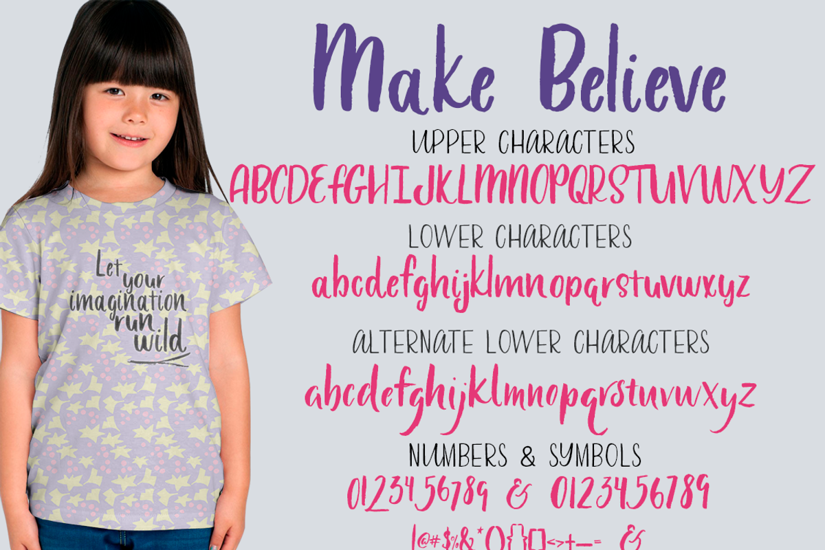 Make Believe Font preview 5