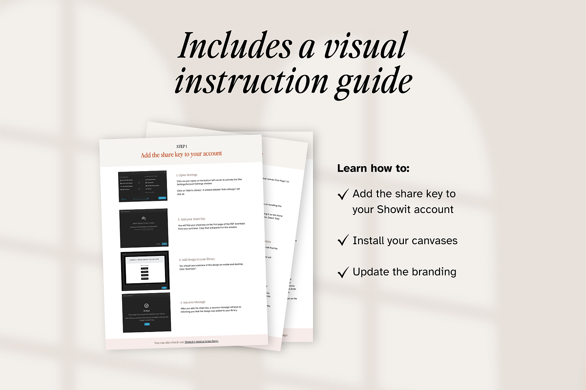 50 Showit Canvas Add-Ons, a Websites & App Template by Amanda Pena Design (Photo 10 of 13)