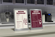 Standing Menu Mockup, an Advertising Mockup by Permadi Creative (Thumbnail 3 of 5)