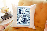 Jesus and Sunshine Summer Beach PNG, a Seasonal Illustration by Sublimation Artist (Thumbnail 9 of 9)