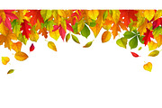 Hello autumn cover and fall frame, a Seasonal Illustration by Seavector Studio (Thumbnail 1 of 3)