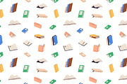 Paper books seamless patterns set, a Pattern Graphic by Good Studio (Thumbnail 3 of 9)