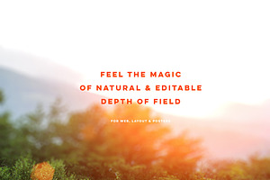 10 Editable DepthofField Backgrounds