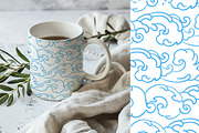 Seashells Lineart vector patterns, a Pattern Graphic by Carpet Tapete Pretzel (Thumbnail 6 of 14)