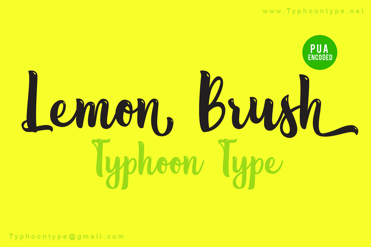 Lemon Brush font