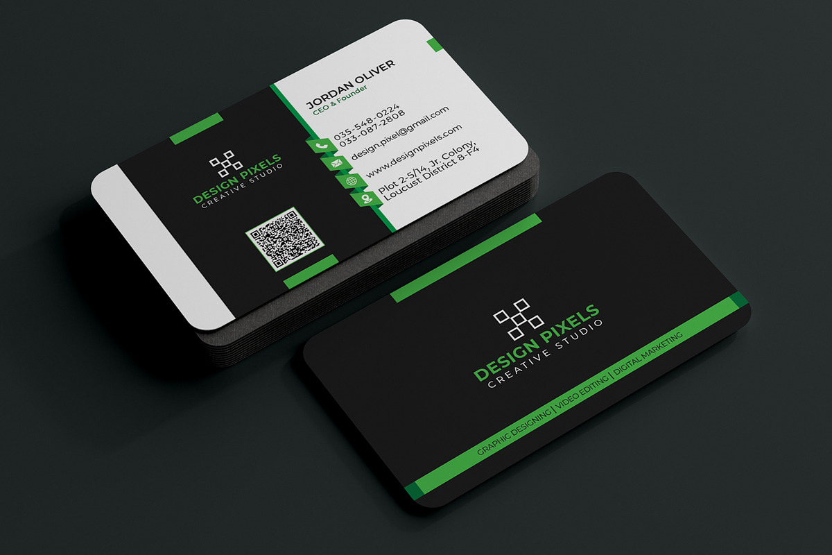 Modern Corporate Business Card, a Business Card Template by Saman Osama (Photo 2 of 5)