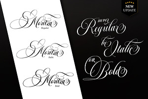 Moritza Script With Ornament