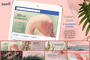 Nature's Blush Facebook Covers, a Social Media Template by Fresh ID (Thumbnail 1 of 6)