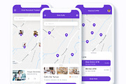 Map App UI Kit Bundle, an App Template by Betush (Thumbnail 3 of 4)