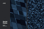 Social Media Vector Backgrounds V 04, a Background Graphic by dvtchk (Thumbnail 9 of 9)