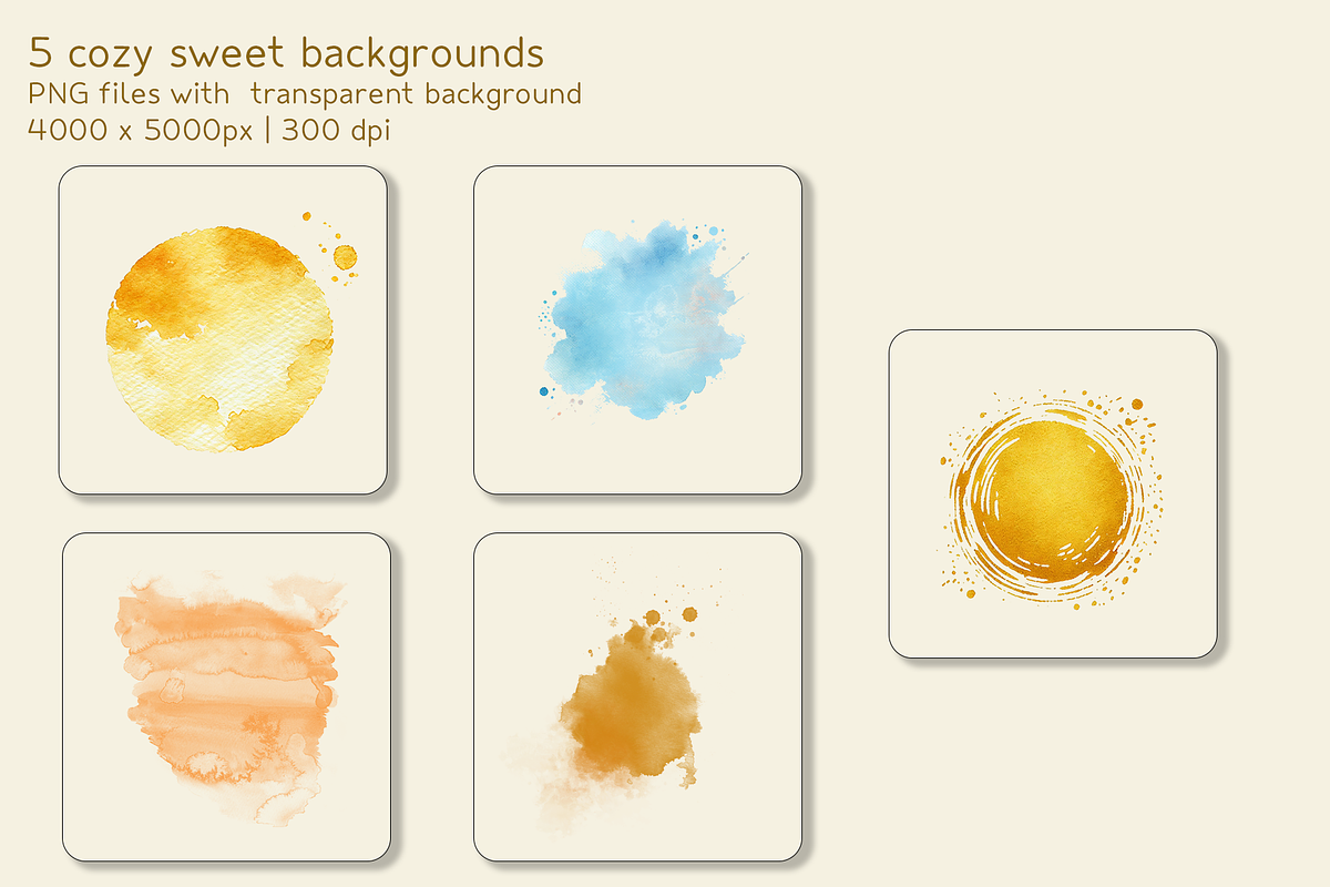 Watercolor Coffee Time collection, a Decorative Illustration by Aurella Art (Photo 13 of 14)