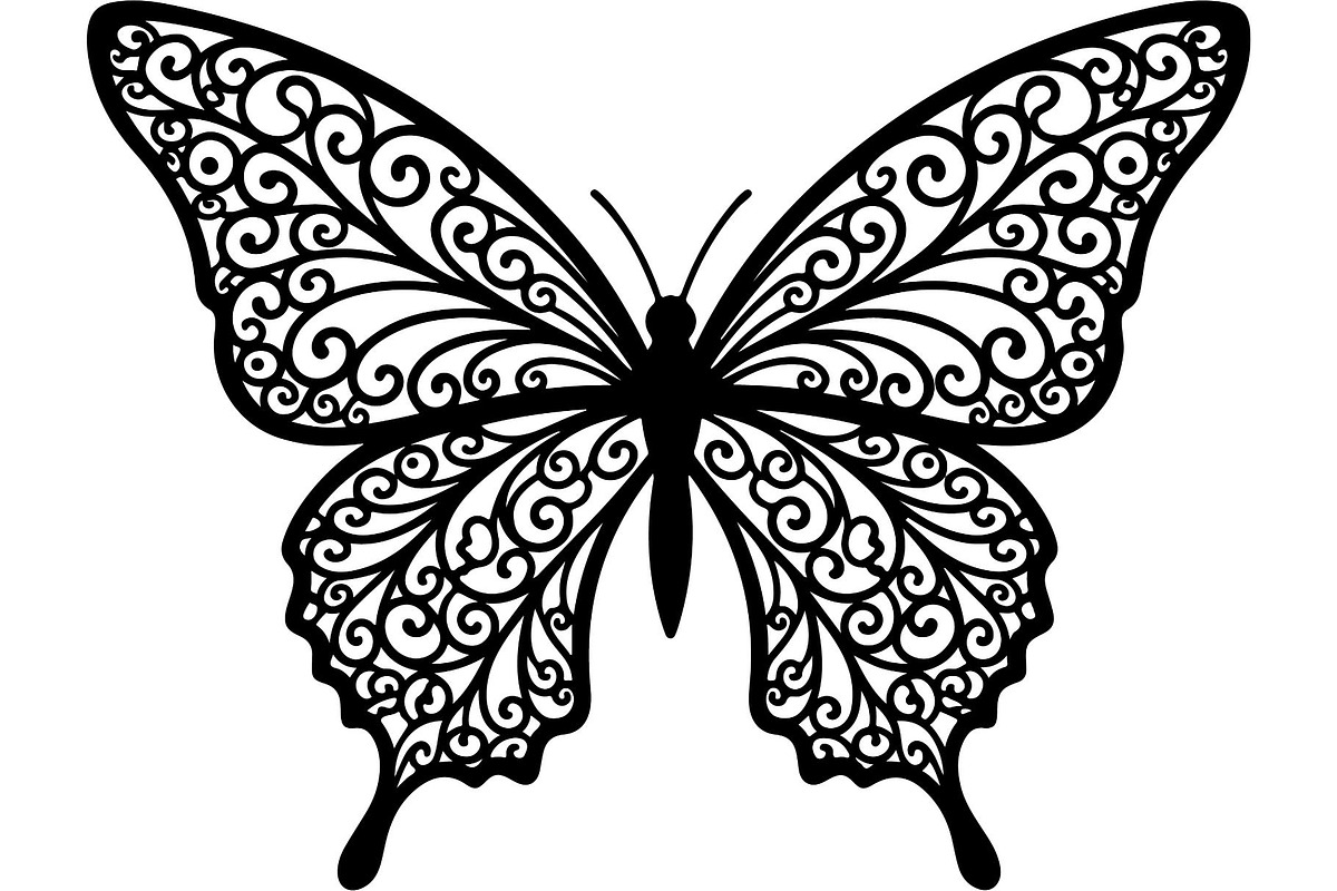 Elegant Butterfly Silhouette, an Object Graphic by Designer_Momina (Photo 20 of 20)