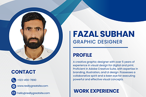 ATS Friendly Graphic Designer CV, a Resume Template by Zoha Graphics