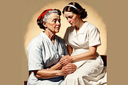 Nurse Art Midjourney Prompts, a Background Graphic by Design Laz (Thumbnail 3 of 7)