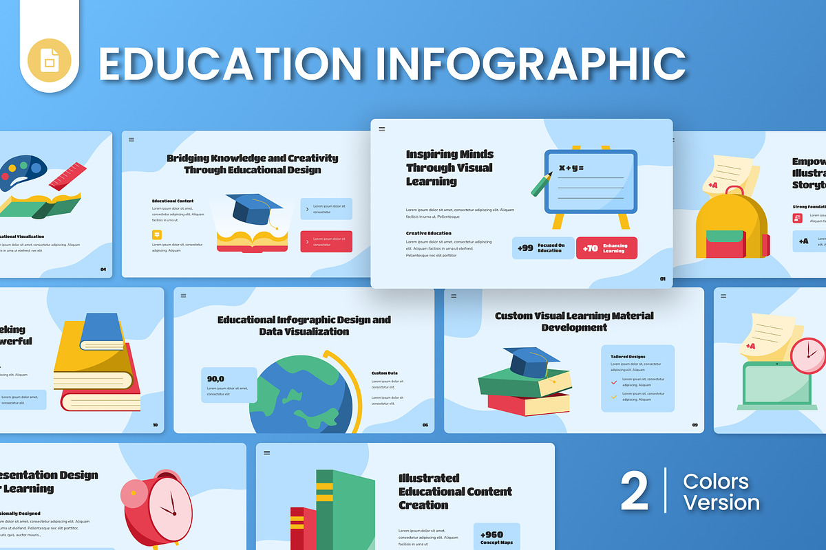 Education Infographic Google Slides, a Presentation Template by Antstheme (Photo 1 of 4)