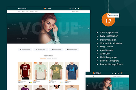 Cesro - PrestaShop T-shirt Shop