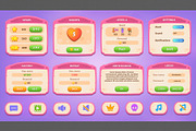 Pink GUI pack, casual, an UI Kit Template by KartInnka (Thumbnail 2 of 15)