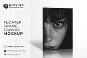 Standing Floater Frame Mockup R-3x4, a Household Mockup by Mockups by Carlos Viloria (Thumbnail 1 of 6)