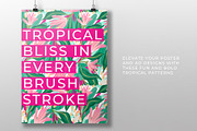 Bold Jungle Blooms Seamless Patterns, a Decorative Illustration by Ramona Schratt (Thumbnail 4 of 9)