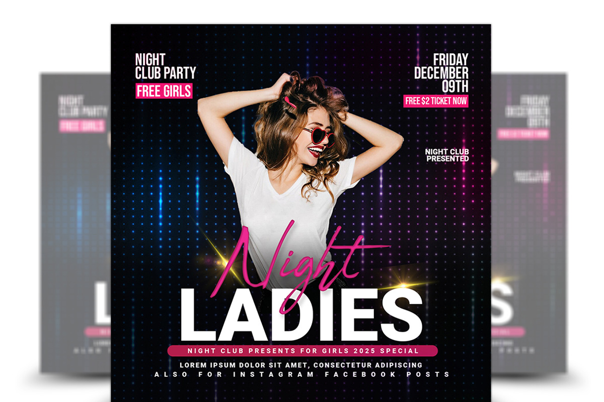 Night Club Flyer, a Flyer Template by AfzaalGraphics (Photo 1 of 2)