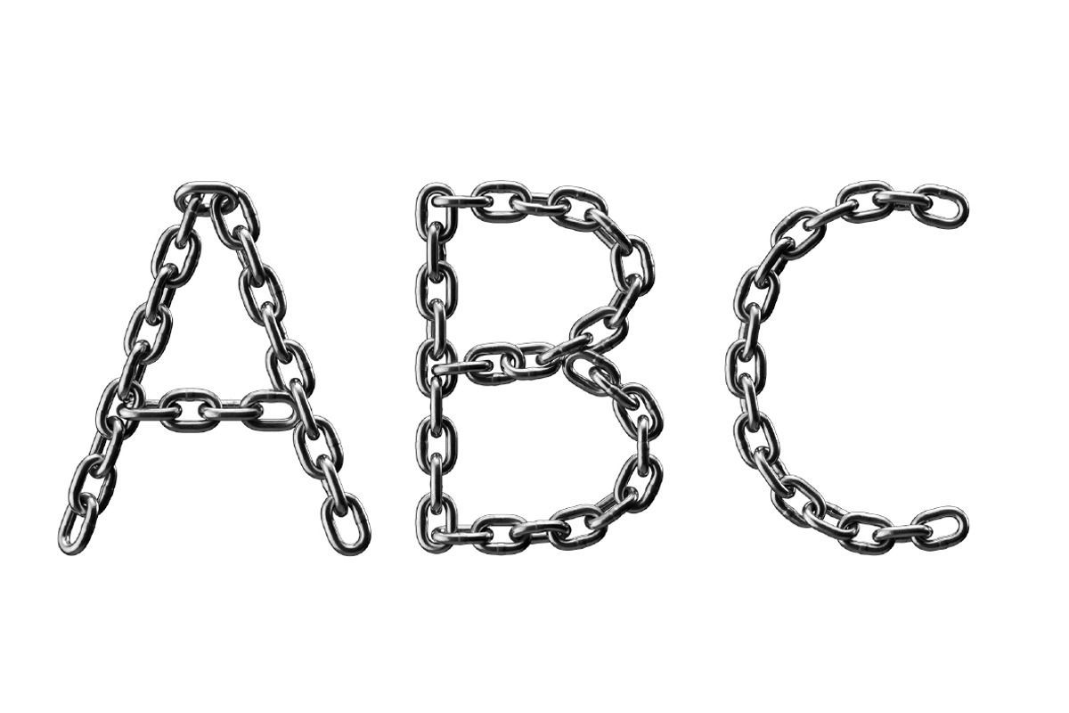 Silver Chain Font, a Font by Handmadefont (Photo 7 of 8)