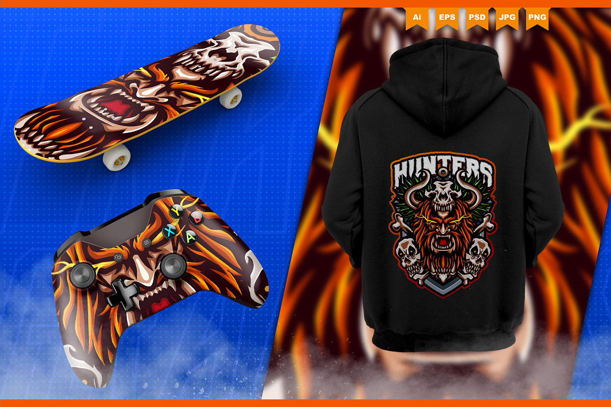 Viking Killers - Mascot Esport Logo, a Branding & Logo Template by FNR Graphics (Photo 5 of 5)