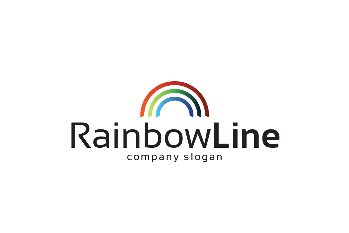 Rainbow Line Logo, a Branding & Logo Template by EmilGuseinov (Photo 2 of 2)