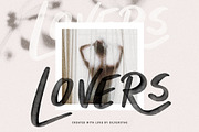 CHIC LOVERS - Watercolor SVG Font, a Script Font by SilverStag Type Foundry (Thumbnail 13 of 14)