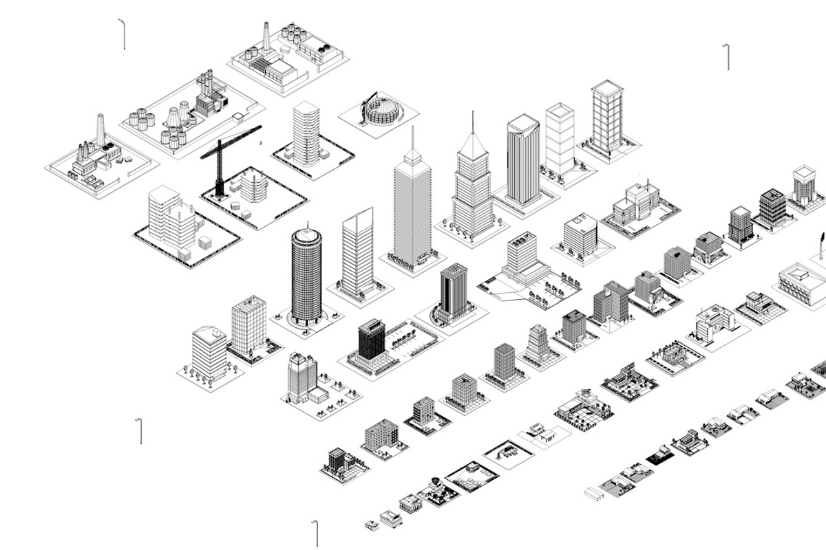 Cartoon Low Poly Night City Pack, an Architecture 3D Model by Anton Moek (Photo 2 of 12)