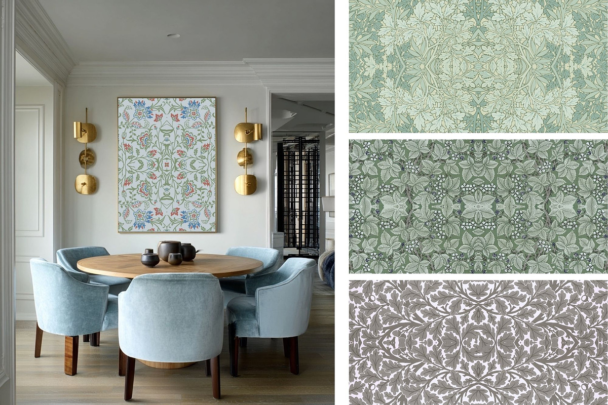 William Morris Seamless Pattern 16, a Pattern Graphic by ARTOZEN DIGITAL (Photo 10 of 16)