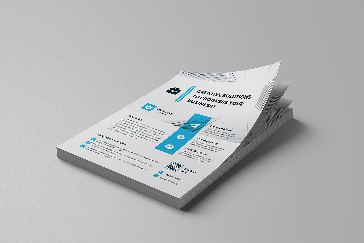 Minimal Clean Business Flyer Design, a Flyer Template by mijli (Photo 12 of 12)