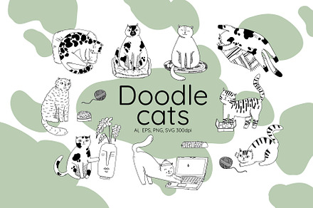 Doodle Cat: clipart
