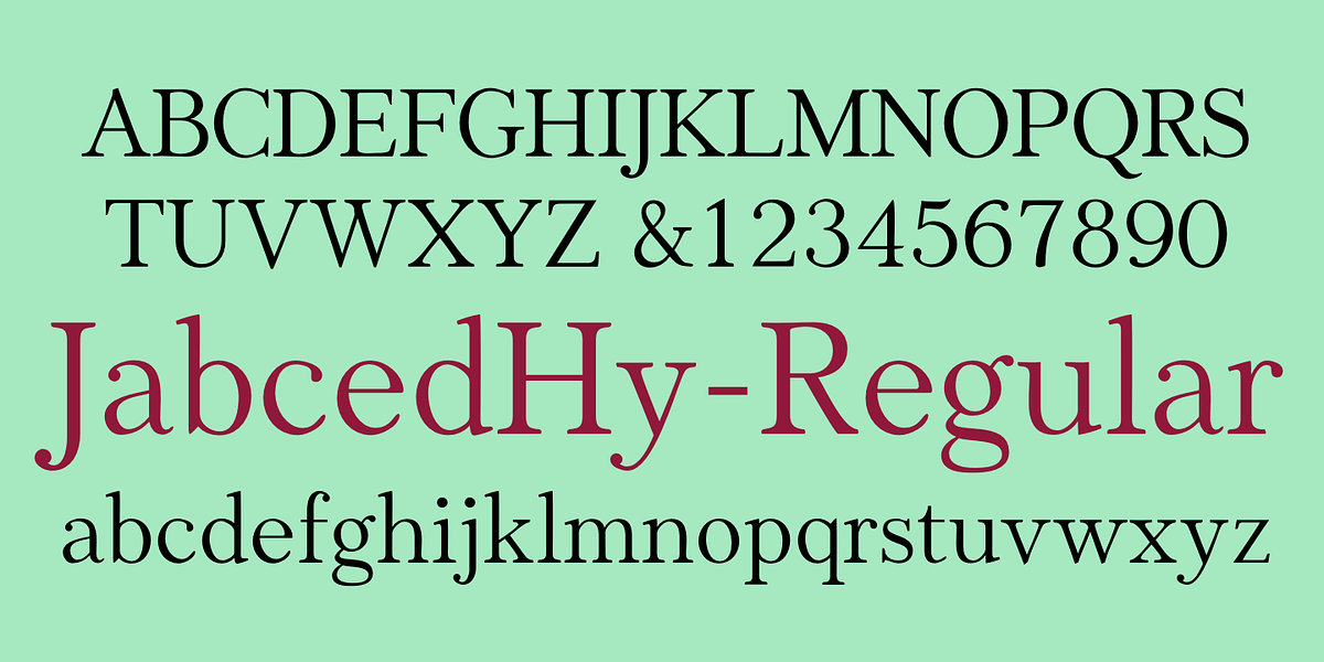 JabcedHy, a Serif Font by Ingrimayne Type (Photo 6 of 10)