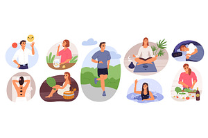 Healthy lifestyle. Mental health, a Sport Illustration by Vectorbuum