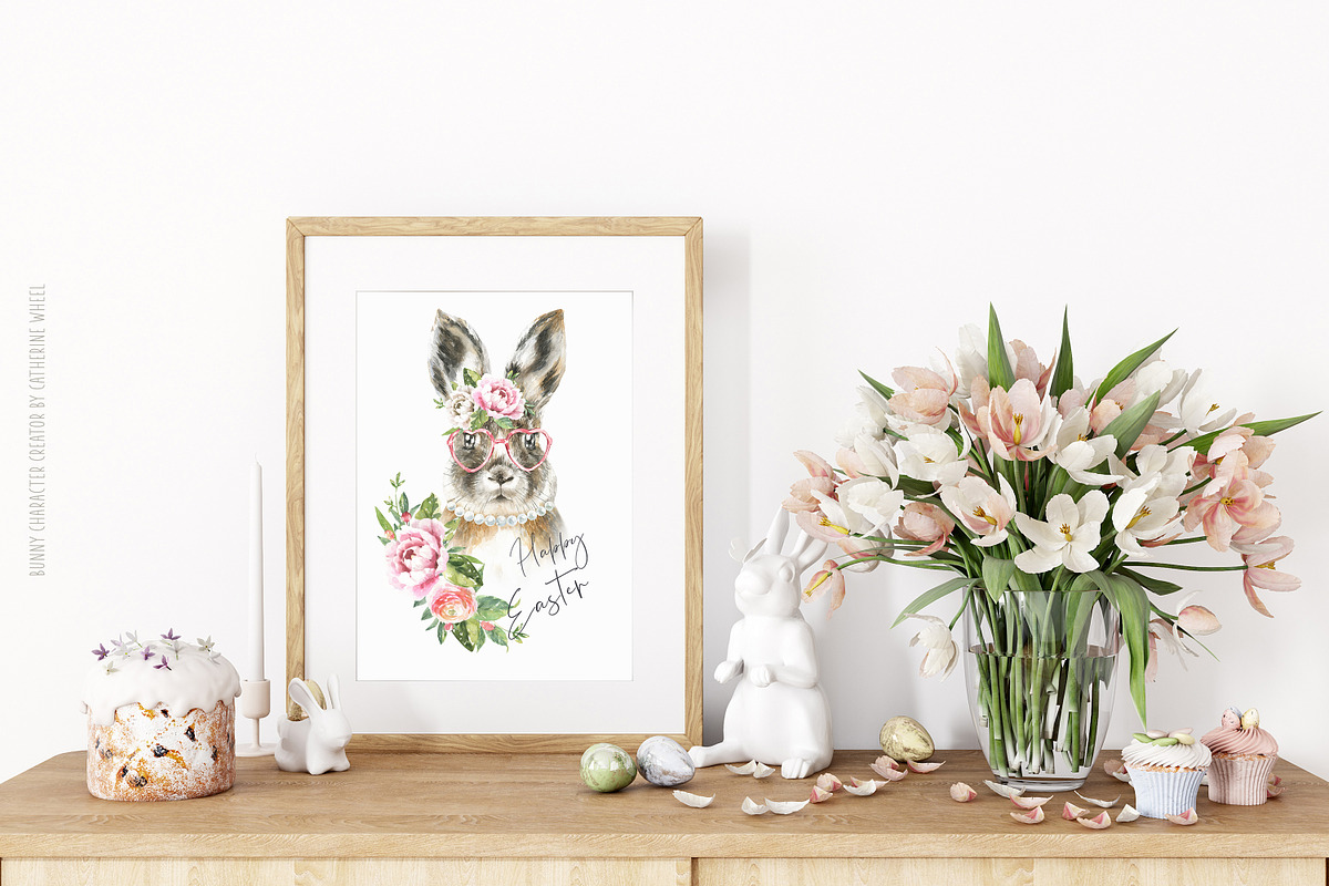 Easter Bunny Watercolor Animal, an Animal Illustration by Catherine Wheel (Photo 7 of 12)