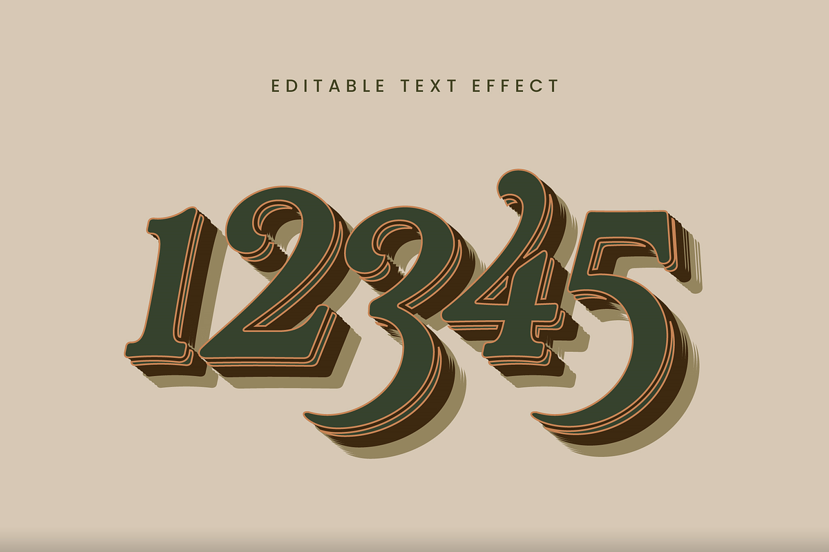 Ornate Script 3D Text Effect preview 2