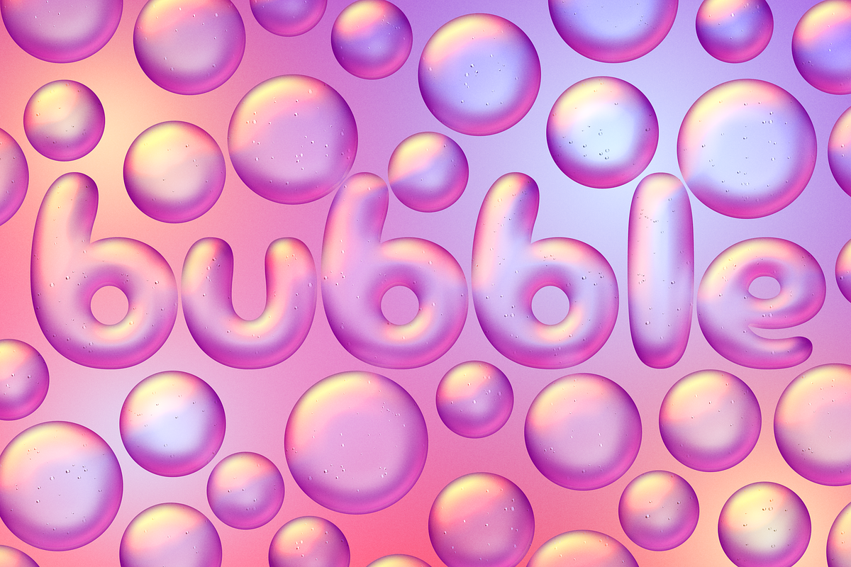 Bubble Text Effect, a Layer Style Add-On by Mint Pixels (Photo 1 of 9)