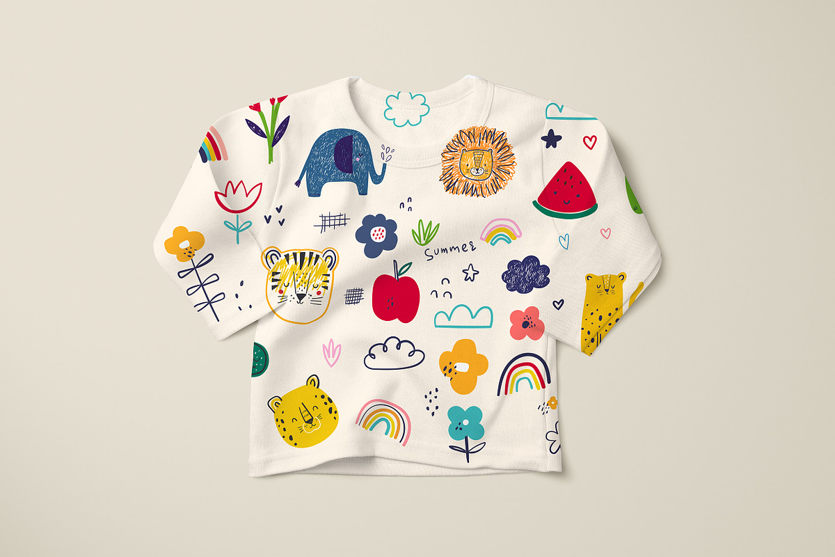 Baby hand drawn animals collection, an Animal Illustration by MoleskoStudio (Photo 7 of 24)